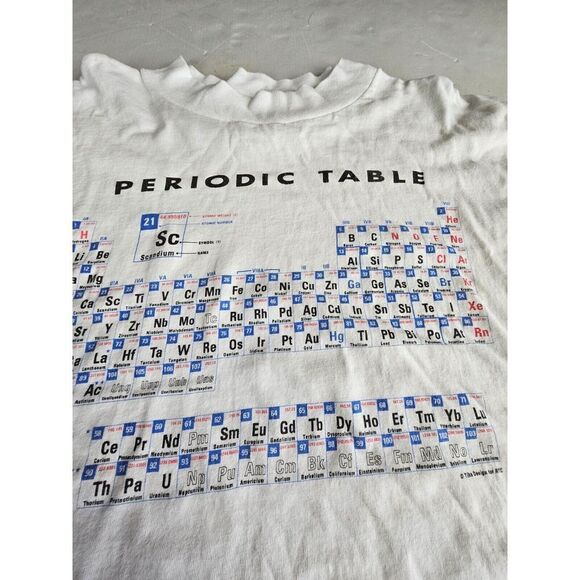 Periodic Table long sleeve tee on a Miller label Size XL - Picture 2 of 6